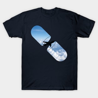 Aviation Pill with Airplane inside T-Shirt